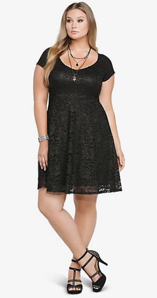 Torrid Dresses & Skirts - $28 Torrid Metallic Skater Dress